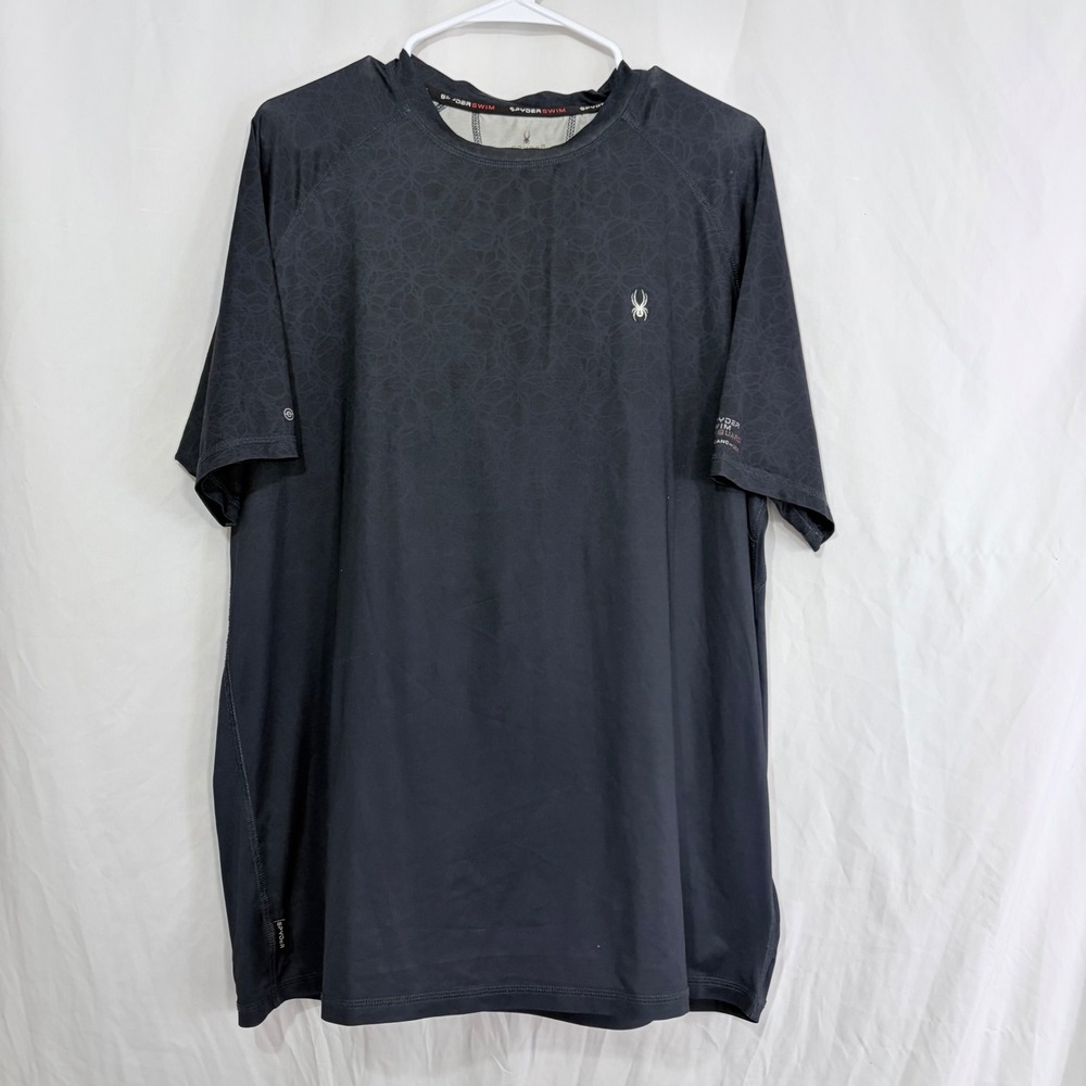 Spyder Rash Guard Swim Shirt UPF 30+ Quick Dry Surf Fishing Large